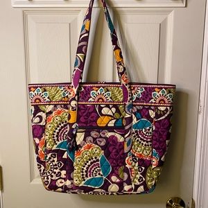 Vera Bradley: Large Purple Floral Tote